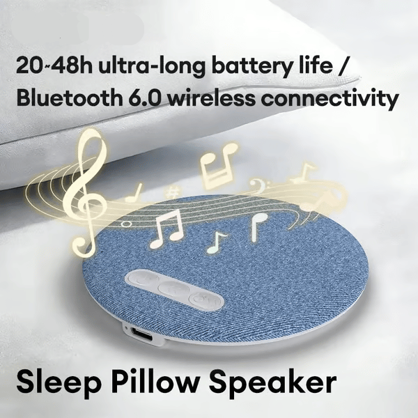 🔥50% OFF🔥 - S1 Ultra-Thin Bluetooth Pillow Speaker with Bluetooth 6.0 - Bone Conduction Technology