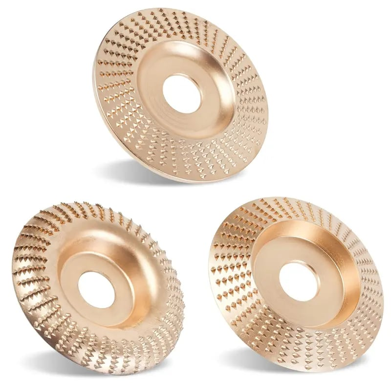 Heavy-Duty Wood-Carving-Disc Set (3PCS)
