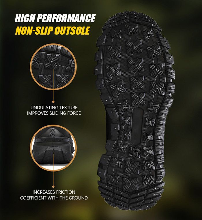 (⏰Limited Time Sale 70% OFF) Men’s Work Hiking Boots – Waterproof, Non-Slip, Puncture and Smash Resistant, Wide Toe, Arch Support – Ideal for Daily Wear and Outdoor Adventures