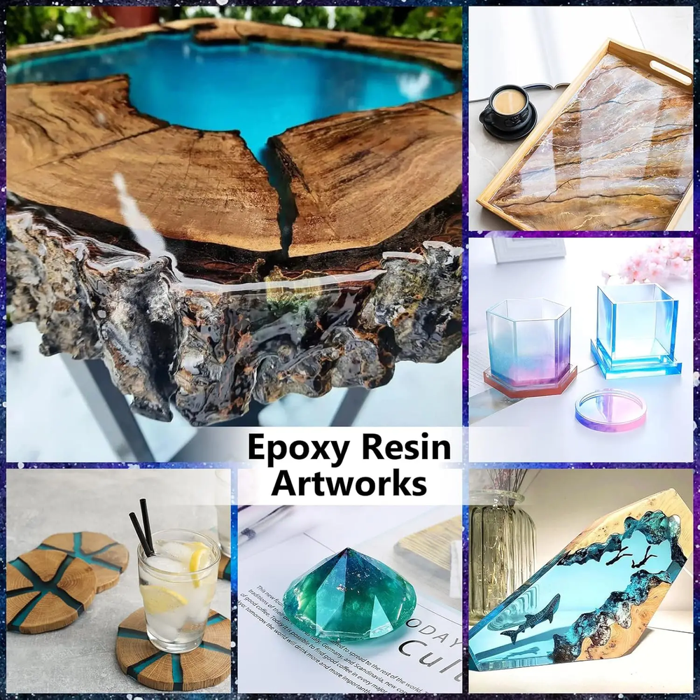 AB epoxy glue, 250ml and 500ml,1000ml offers high transparency, fast drying, and high hardness. It's a DIY material for making epoxy jewelry.
