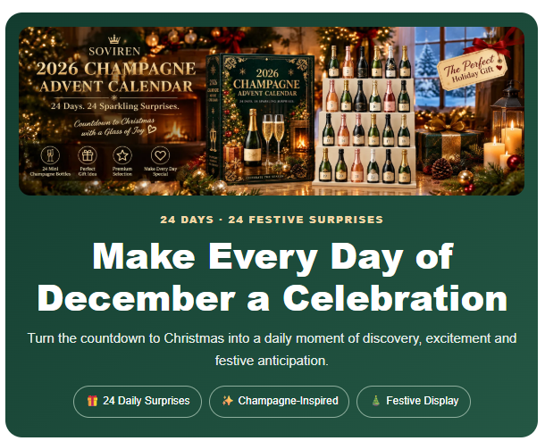 ๐
Best Gift For Christmas - Sale 49 % OFF๐
๐ฅ 24 Champagne Advent Calendar 2026 ๐