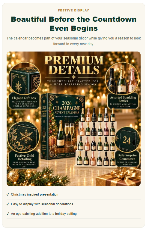 ๐
Best Gift For Christmas - Sale 49 % OFF๐
๐ฅ 24 Champagne Advent Calendar 2026 ๐
